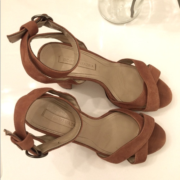 BCBGMaxazria Suede Platform Heels - Picture 2 of 5